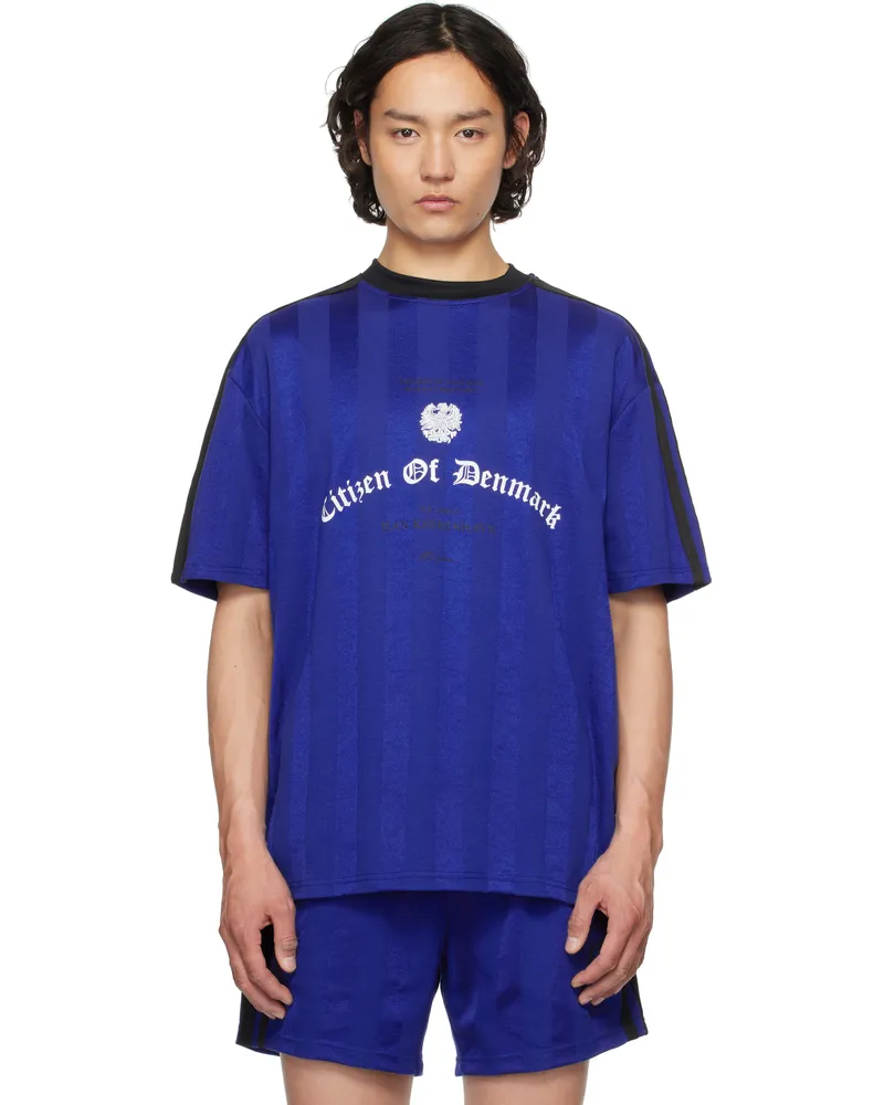 Han Kjøbenhavn Blue Football Jersey T-shirt Royal