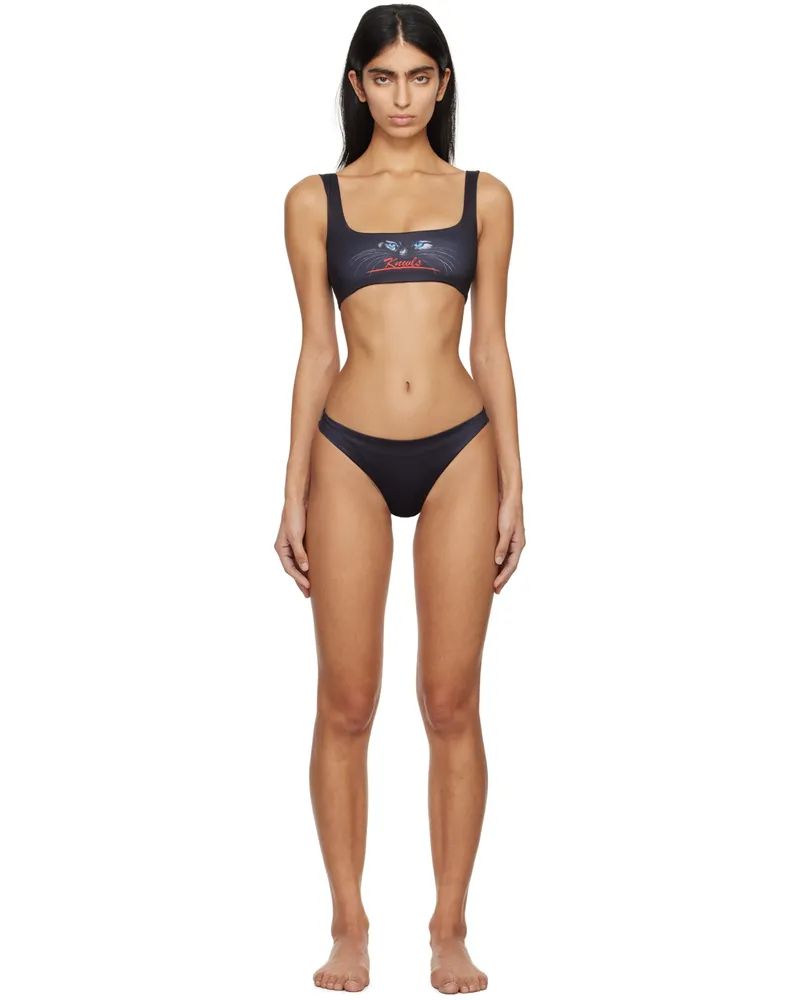 Charlotte Knowles Black Fatal Bikini Cat