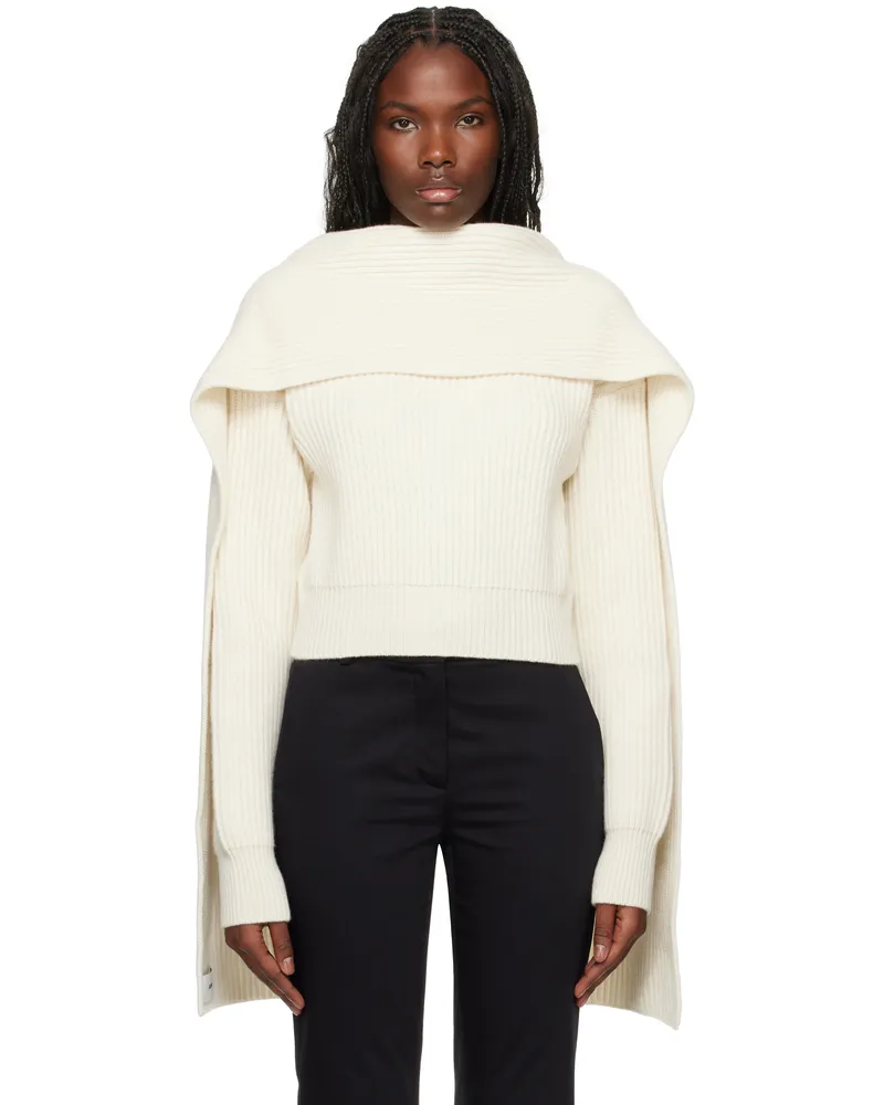 Erdem Off-White Draped Sweater Off