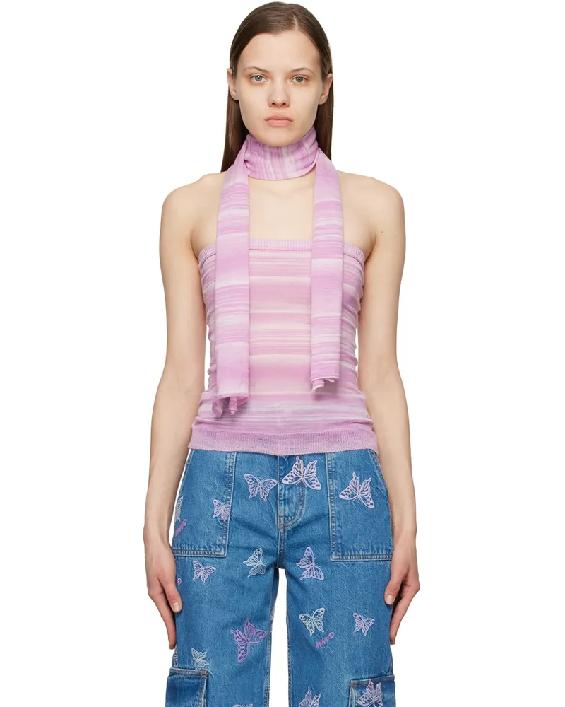 GIMAGUAS SSENSE Exclusive Pink Striped Tank Top Pink