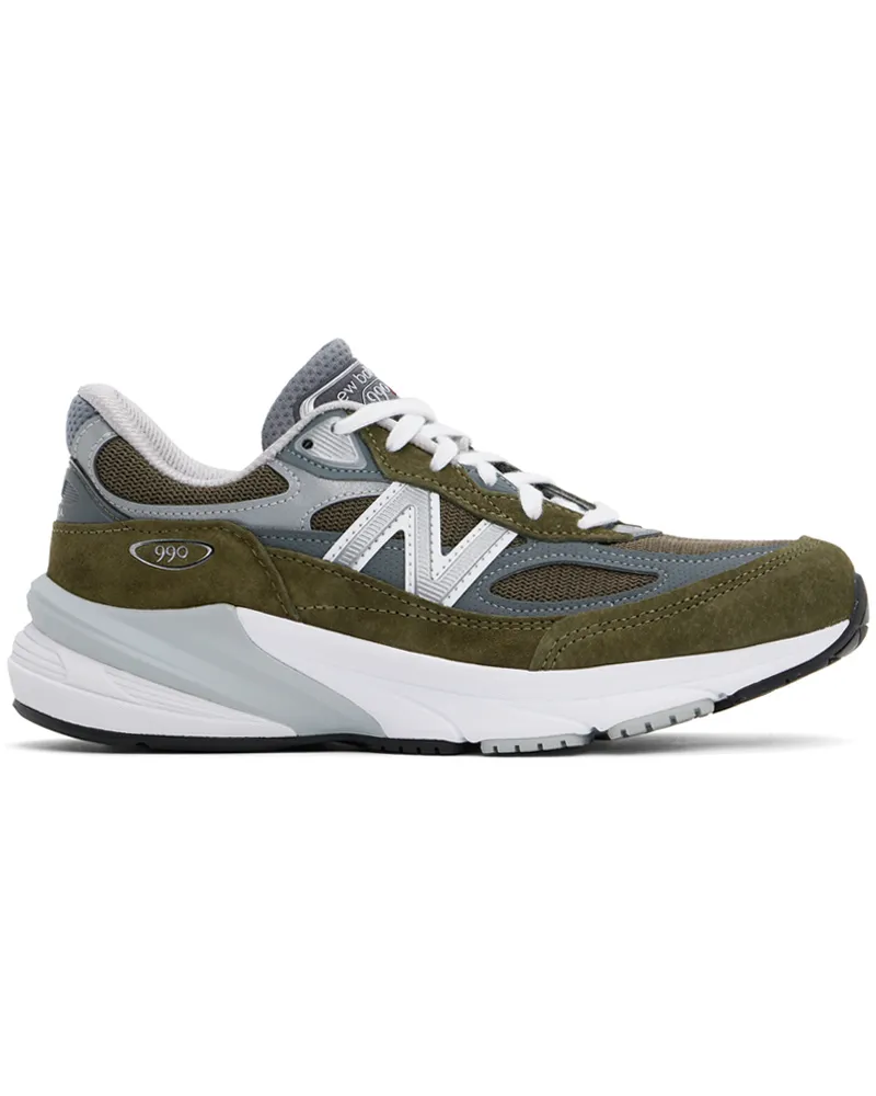 New Balance Green Made in USA 990v6 Sneakers Olive