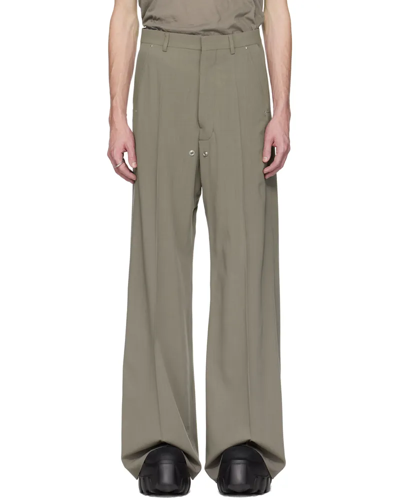 Rick Owens Gray Hollywood Tailored Belas Trousers 34