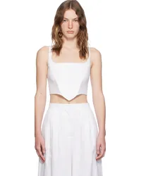 STAUD White Vaga Tank Top Wht