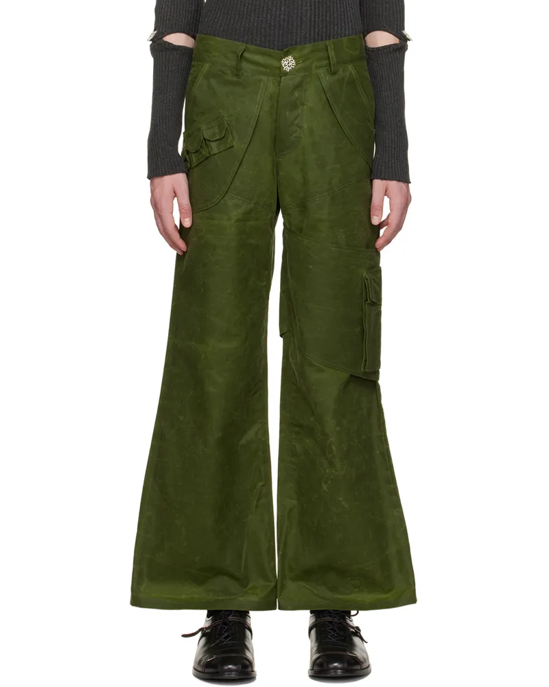 Solitude Studios SSENSE Exclusive Green Habitual Cargo Pants Forest
