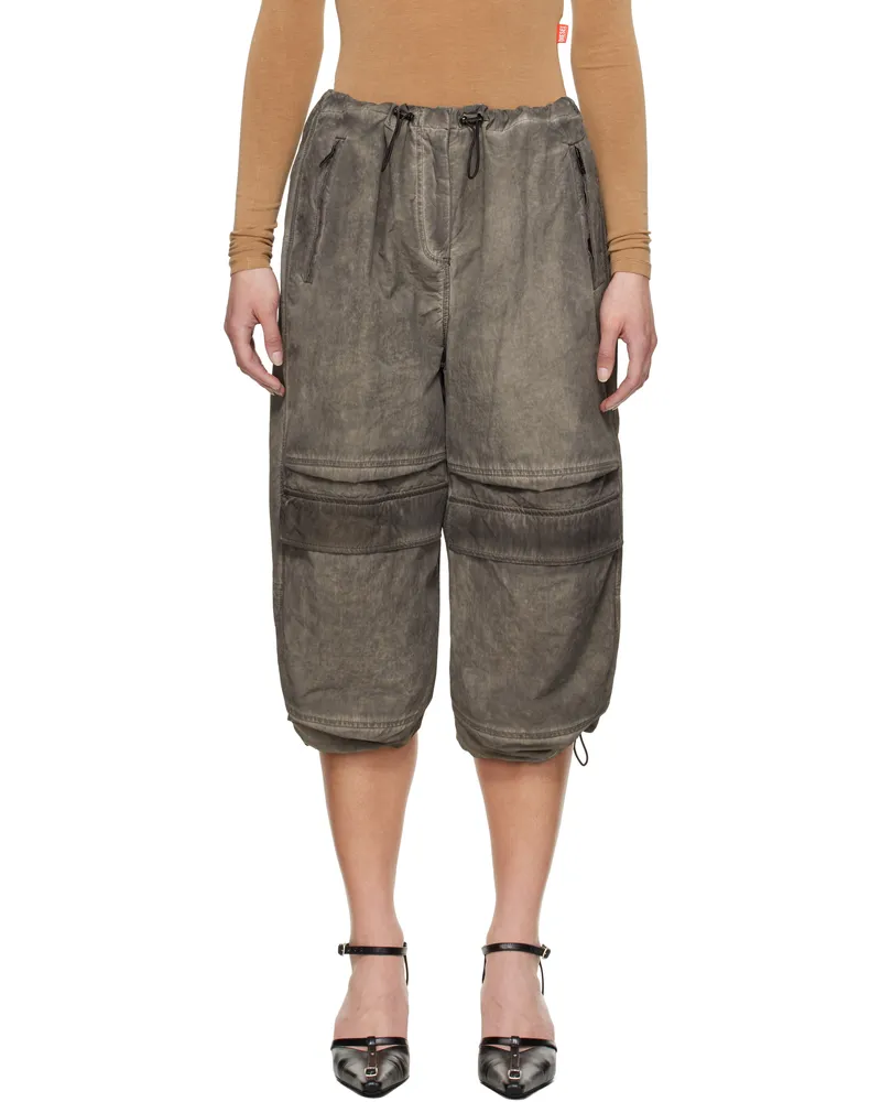 Diesel Gray P-Dayetz-Short-Fem-Q3 Trousers 93r