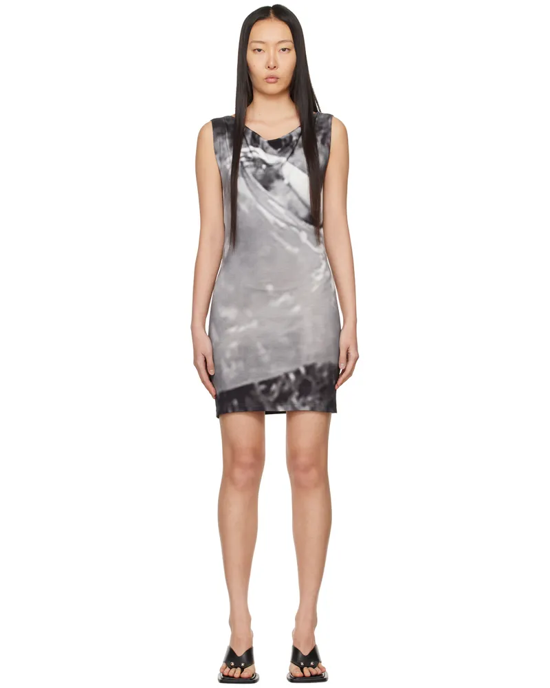 ELLISS SSENSE Exclusive Gray Float Minidress Print