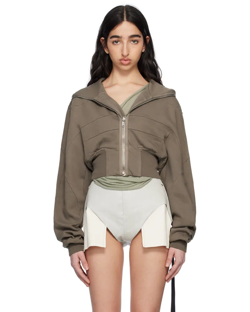 DRKSHDW by Rick Owens Gray Hollywood Collage Hoodie 34