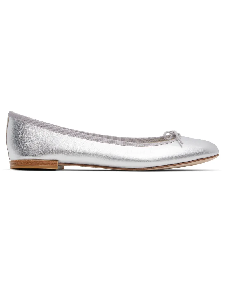 Repetto Silver Cendrillon Ballerina Flats Argent