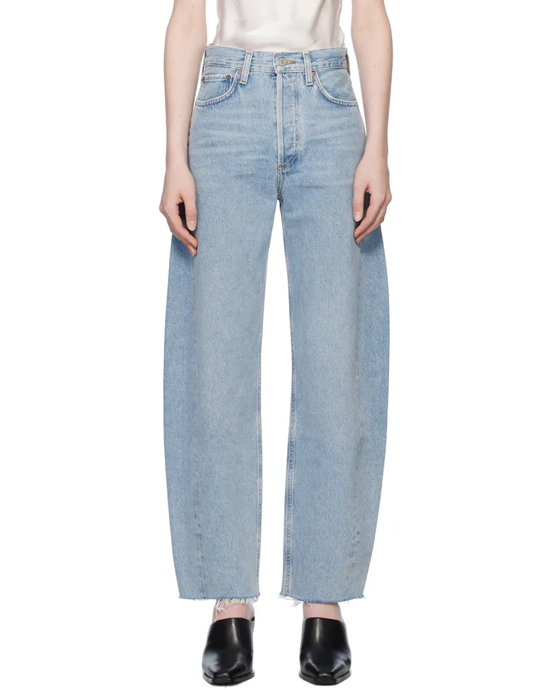 AGOLDE Blue Luna High Rise Pieced Jeans Void