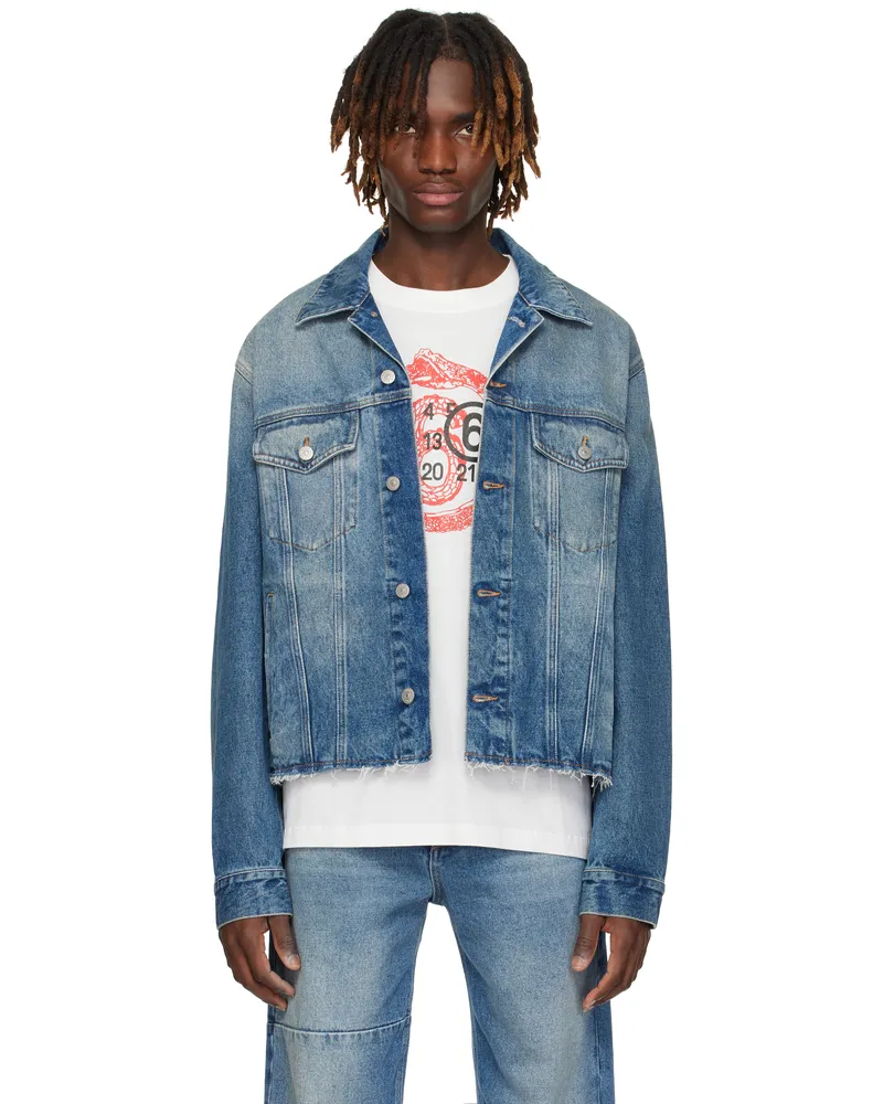 Maison Margiela Blue Sports Denim Jacket 965