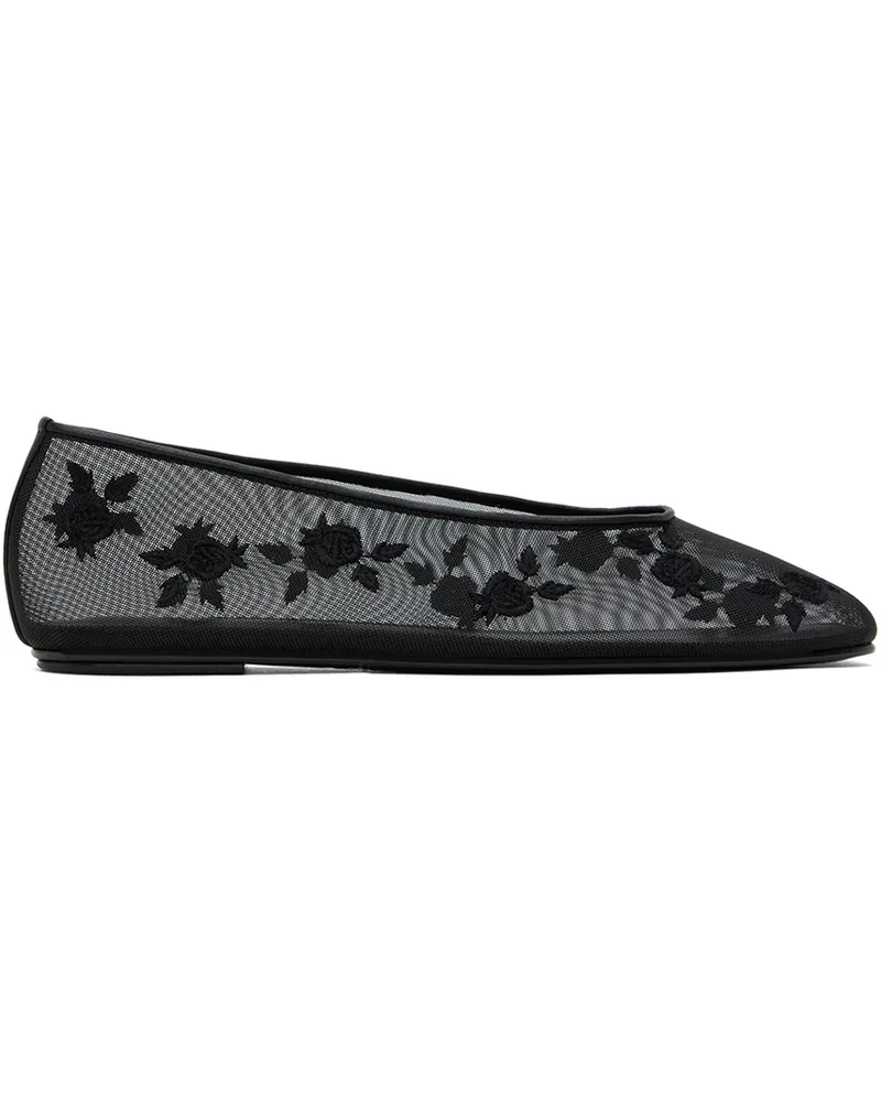 Magda Butrym Black Mesh Ballet Flats Black