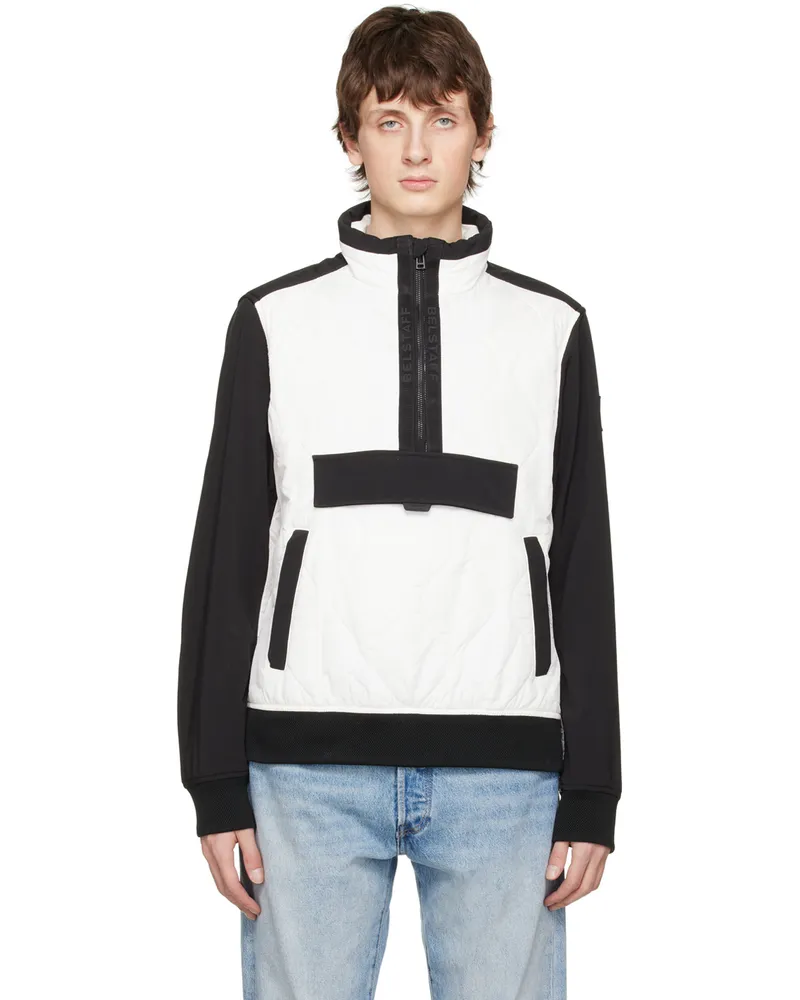 Belstaff White & Black Area Jacket Black