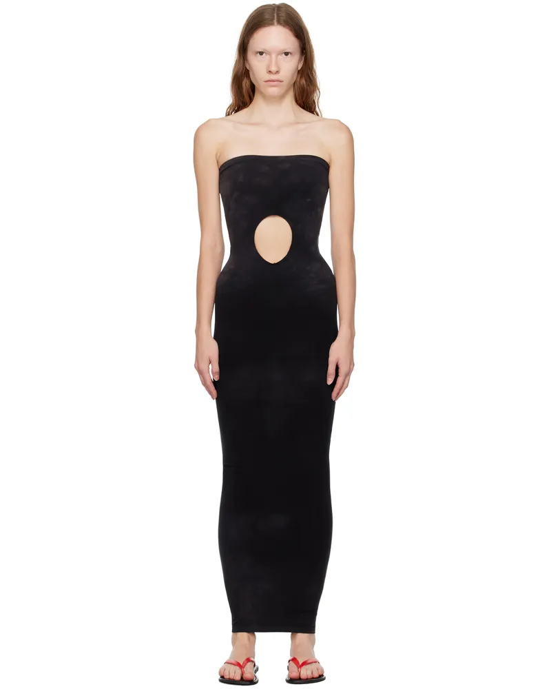 Wolford Black Fatal Cut Out Maxi Dress 9961