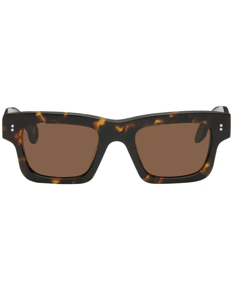 J.W.Anderson SSENSE Exclusive Tortoiseshell Rectangle Sunglasses 685