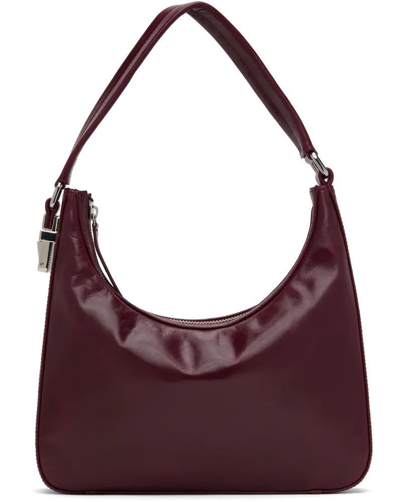 by FAR Burgundy Rhea Creased Leather Bag Rd028