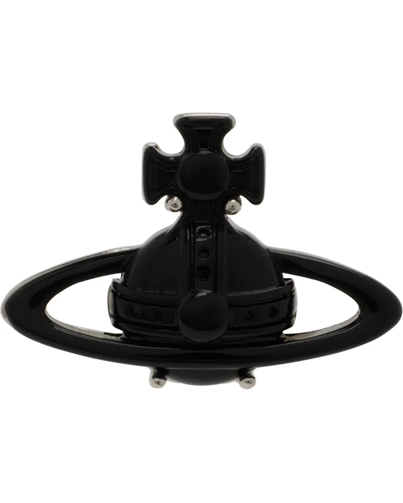 Vivienne Westwood Black Suzon Single Stud Earring Nano