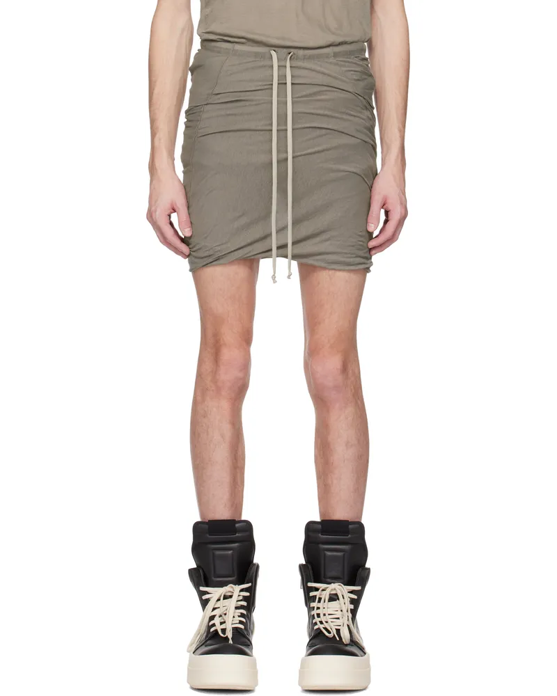 Rick Owens Gray Hollywood Buds Shorts 34