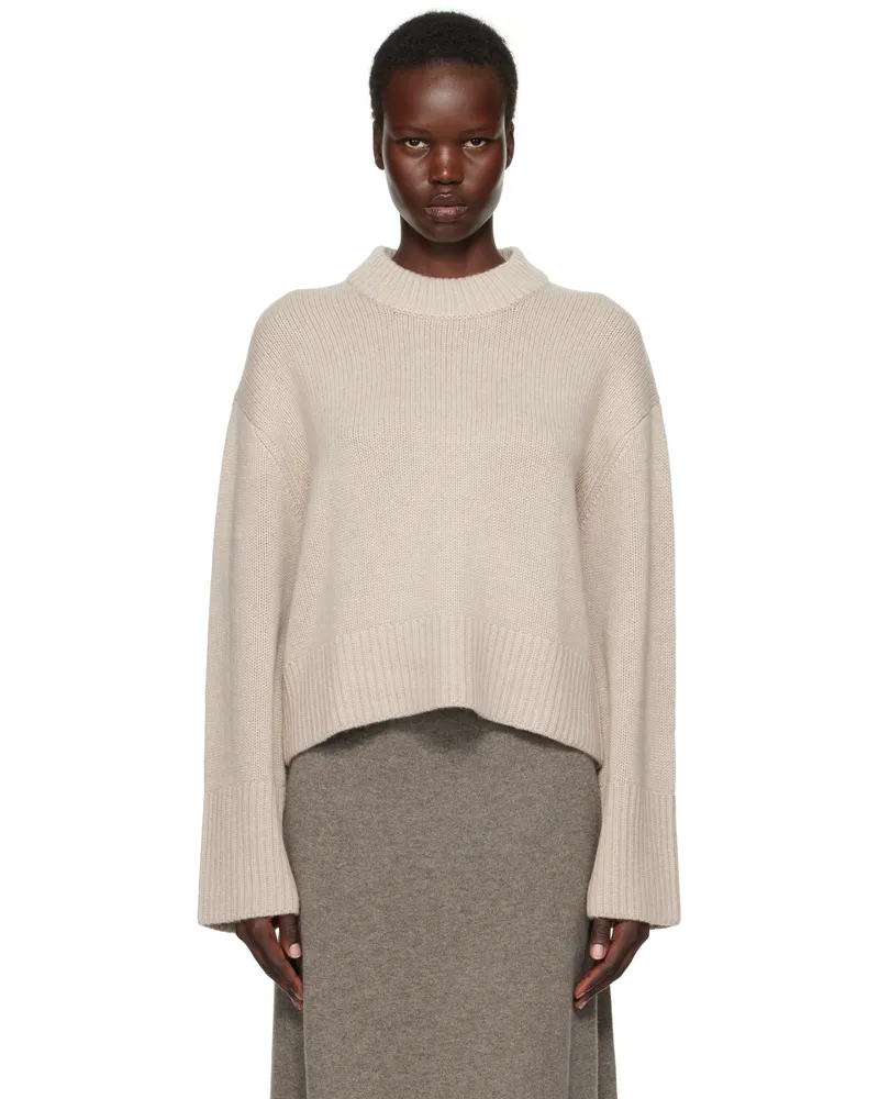 Lisa Yang Taupe Sony Sweater Sa