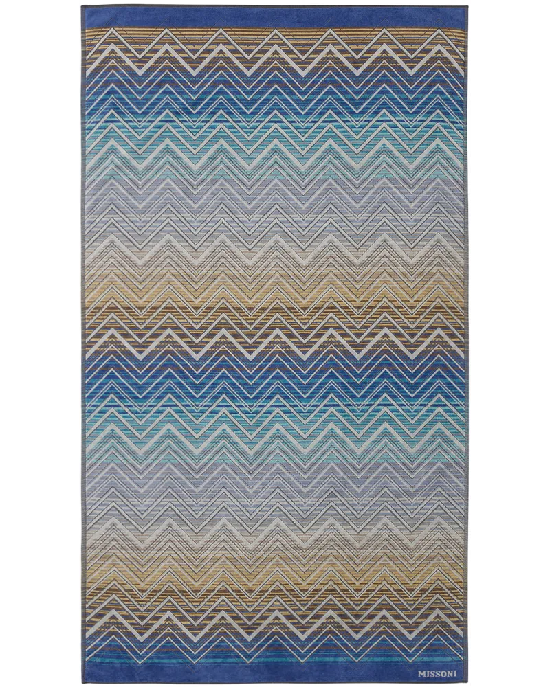 Blue & Beige Tolomeo Beach Towel