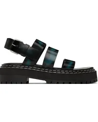 Proenza Schouler Black Lug Sandals Black