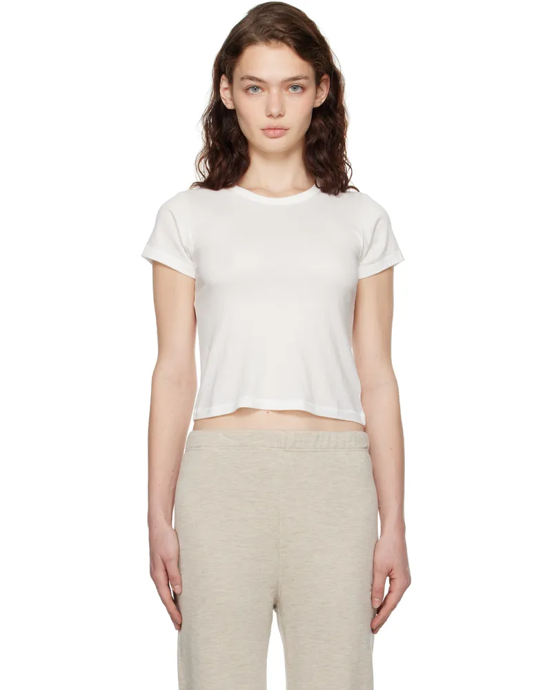 ÉTERNE Off-White Short Sleeve Baby T-shirt Ivory