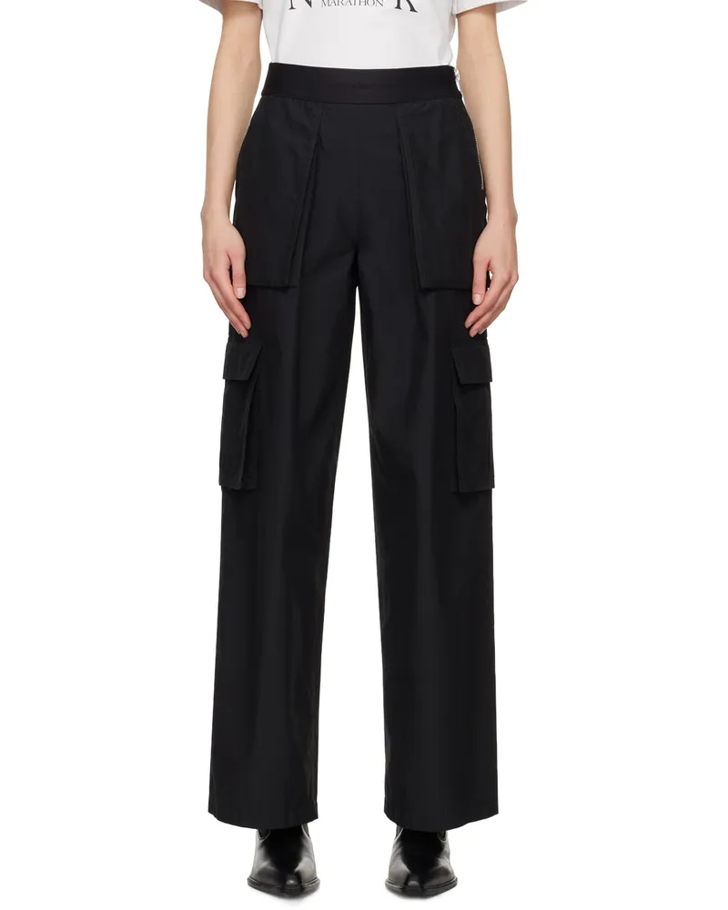 Alexander Wang Black Rave Trousers 001