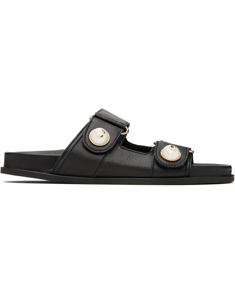 Jimmy Choo Black Fayence Sandals Black