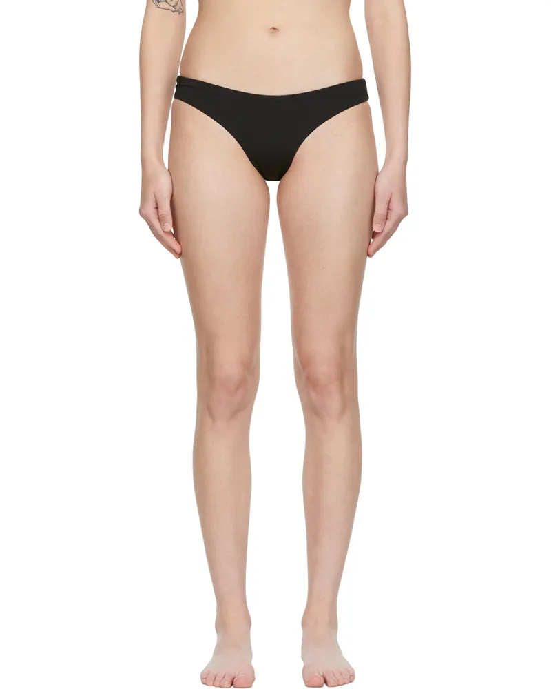 ASCENO Black Naples Bikini Bottoms Black