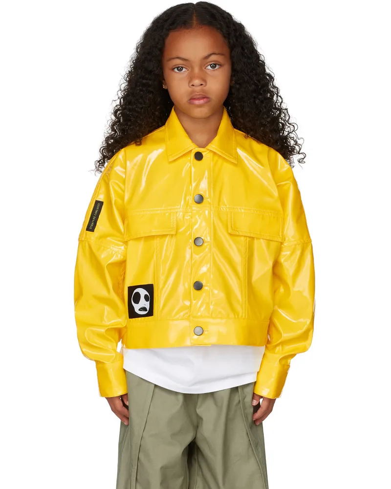 STRATEAS.CARLUCCI SSENSE Exclusive Kids Yellow Mini Macro Jacket Yellow