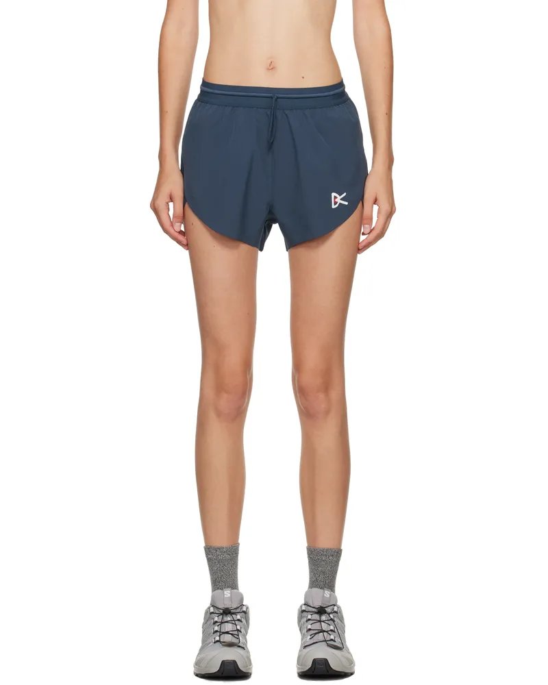 District Vision Navy 2in Split Shorts Pacific