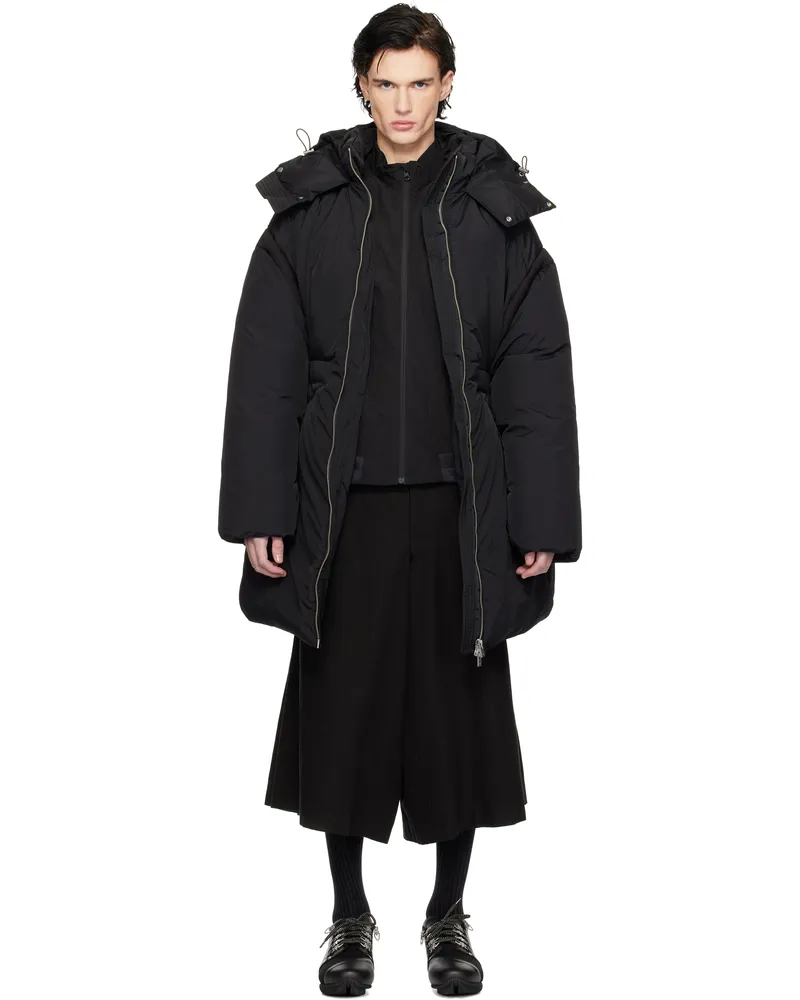 Heliot Emil Black Fortress Down Jacket Black