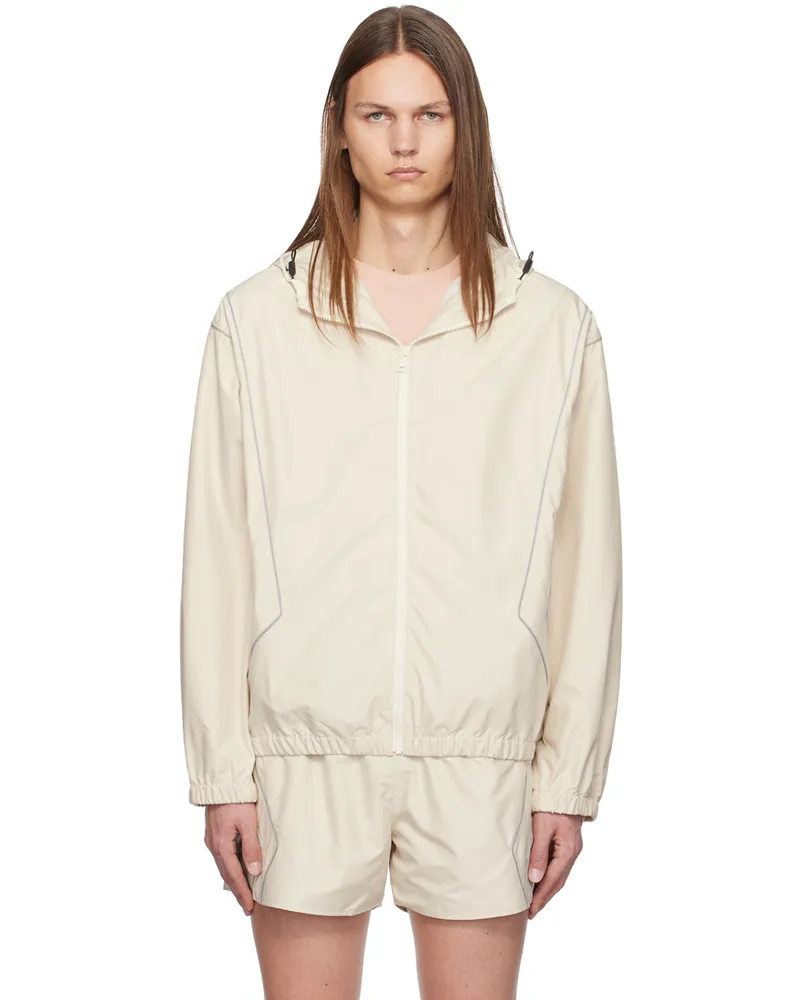 John Elliott + Co Off-White Paneled Anorak Jacket Ivory