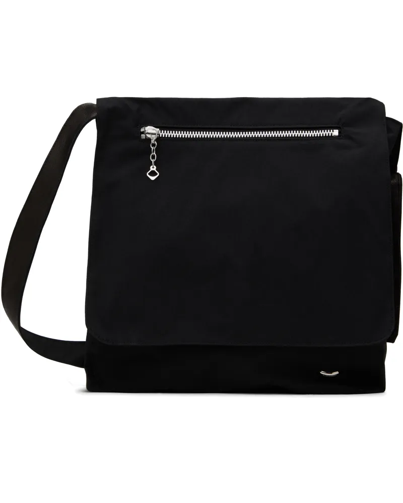 Our Legacy Black Slim Satchel Bag Static