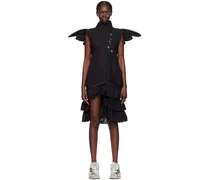 Black Flying Midi Dress