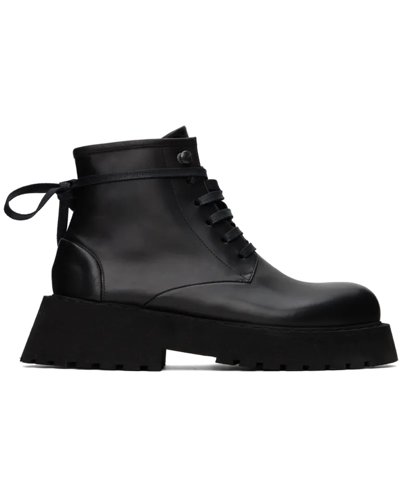 Marsèll Black Micarro Lace Up Ankle Boots 666