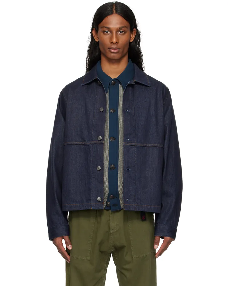 GRAMICCI Navy Japanese Denim Jacket Indigo
