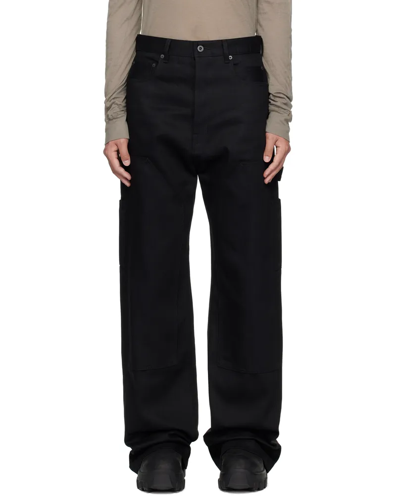 DRKSHDW by Rick Owens Black Hollywood Double Knee Geth Cut Jeans 09
