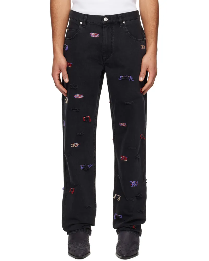 Isabel Marant Black Juro Jeans Faded