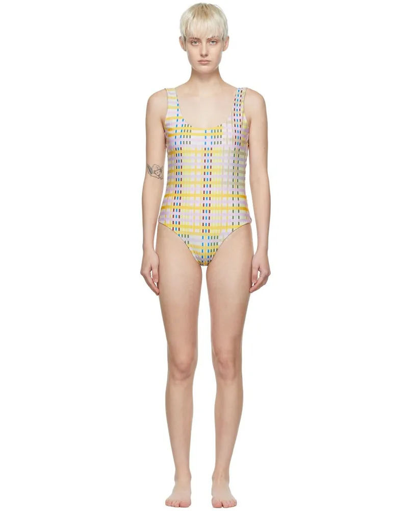 Stine Goya SSENSE Exclusive Yellow Angela One-Piece Swimsuit 2006