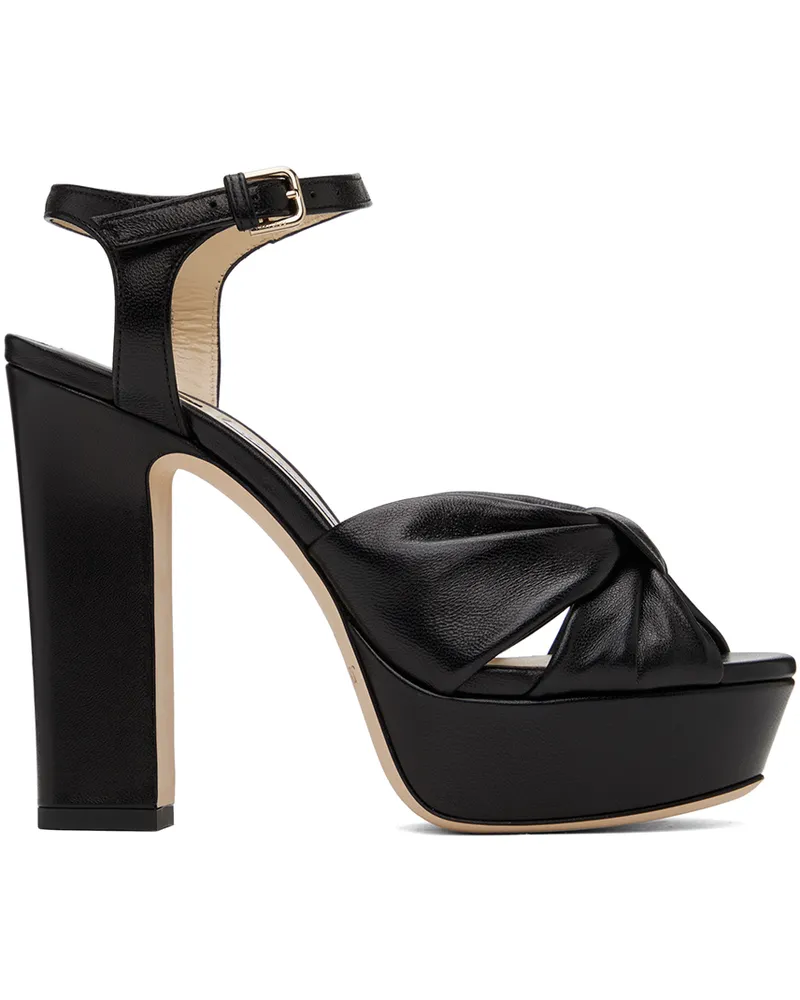 Jimmy Choo Black Heloise 120 Heeled Sandals Black