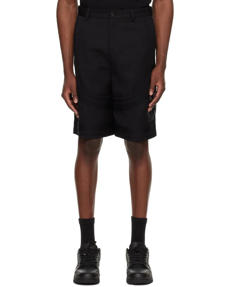OFF-WHITE Black Formal Varsity Shorts Black