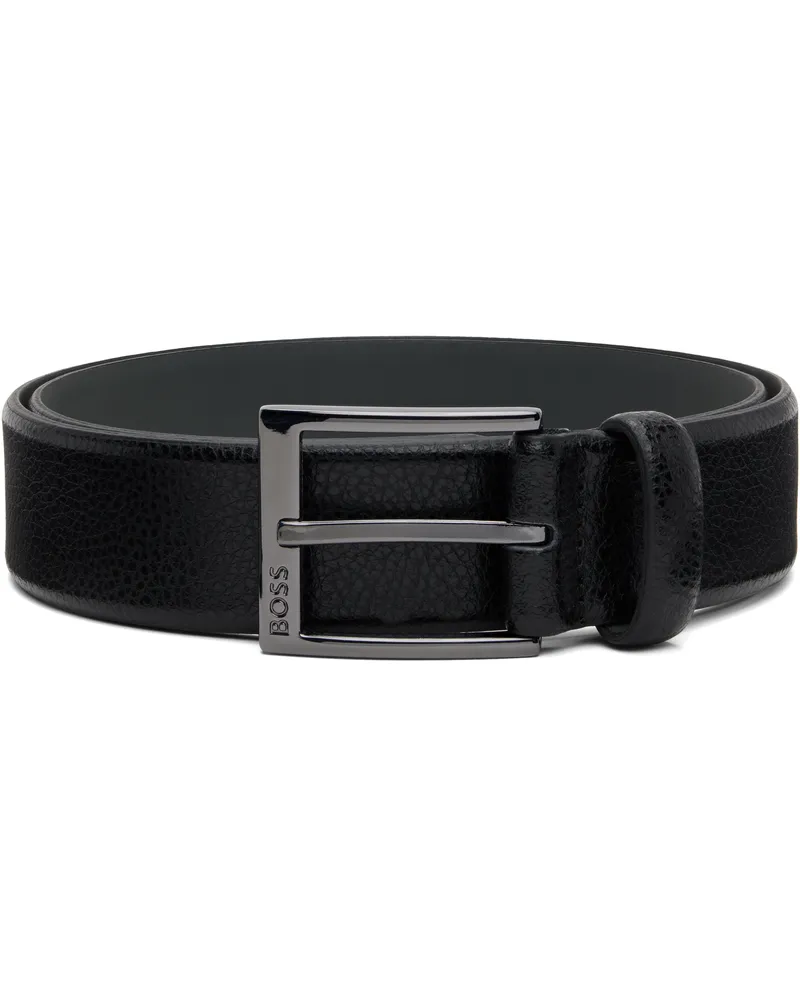 HUGO BOSS Black Leather Belt 001-black