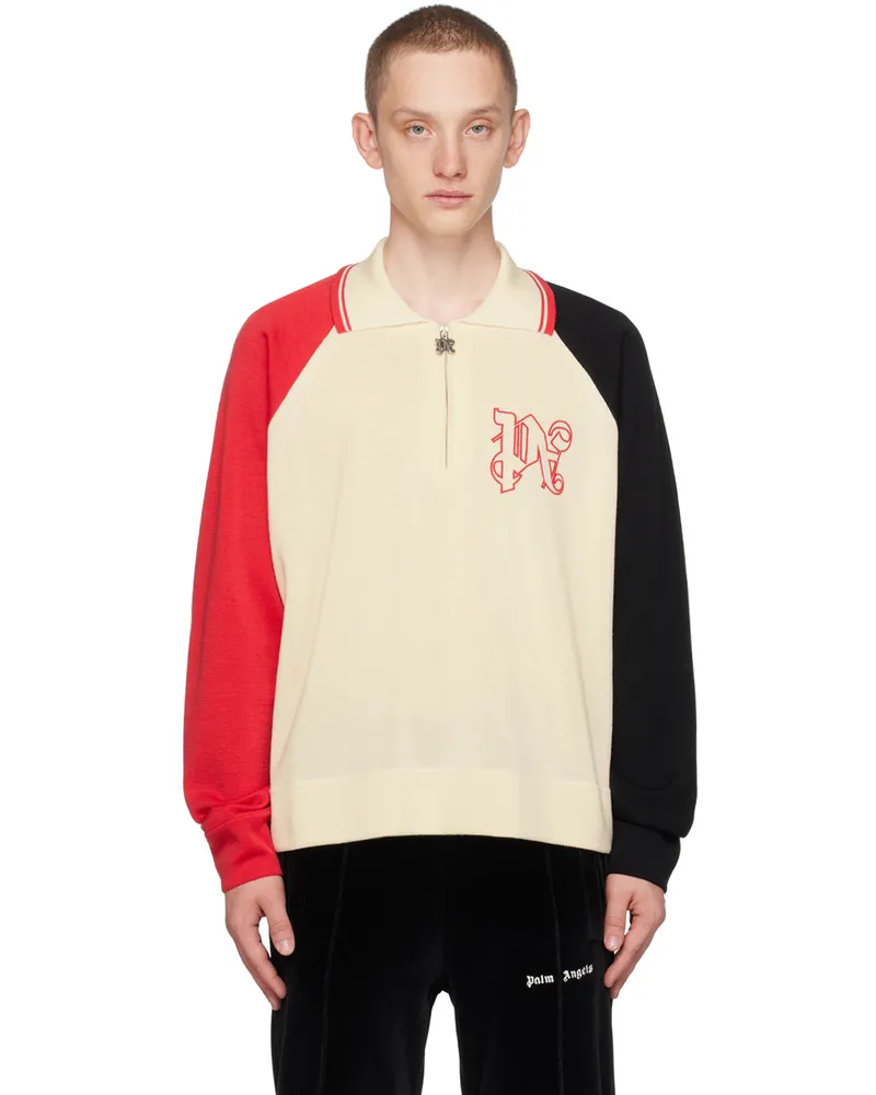 Palm Angels Off-White MoneyGram Haas F1 Edition 'Racing' Polo White
