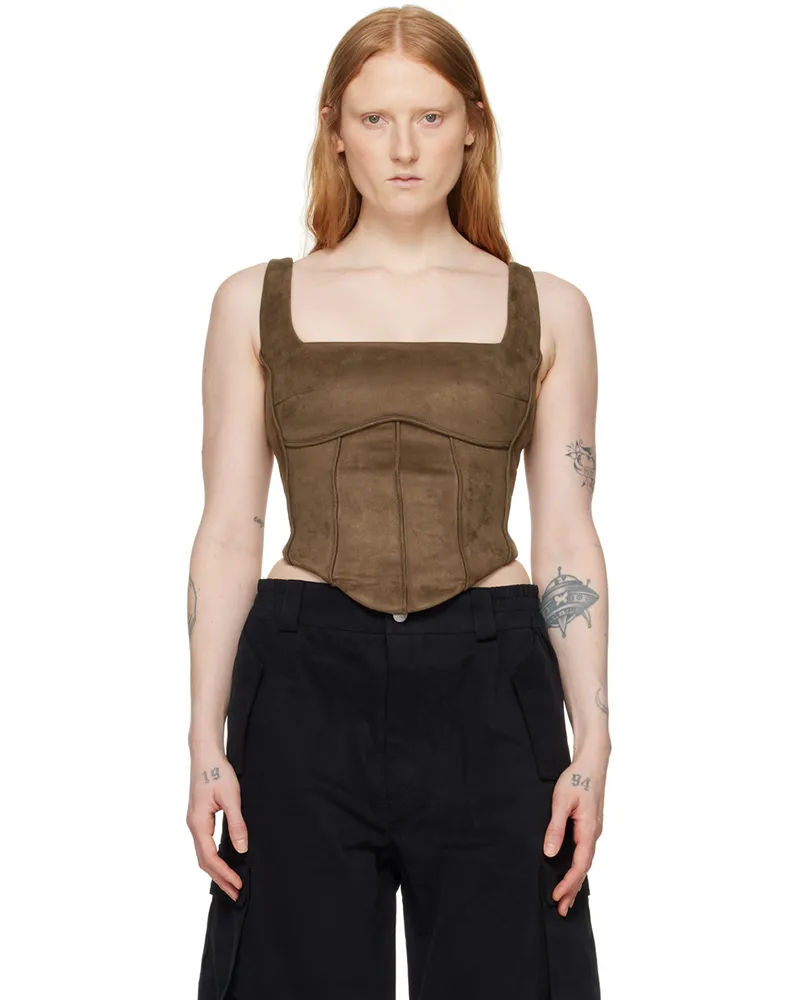 MISBHV SSENSE Exclusive Brown Lara Tank Top Brown