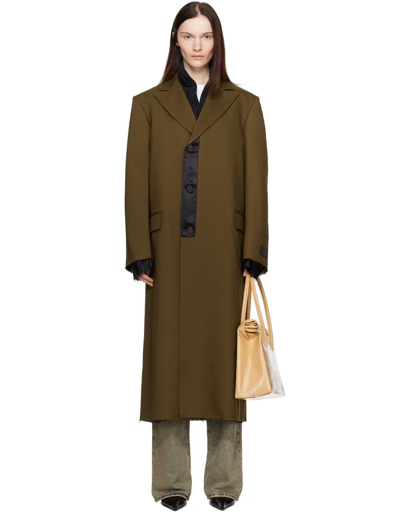Maison Margiela Khaki Twill Coat 159