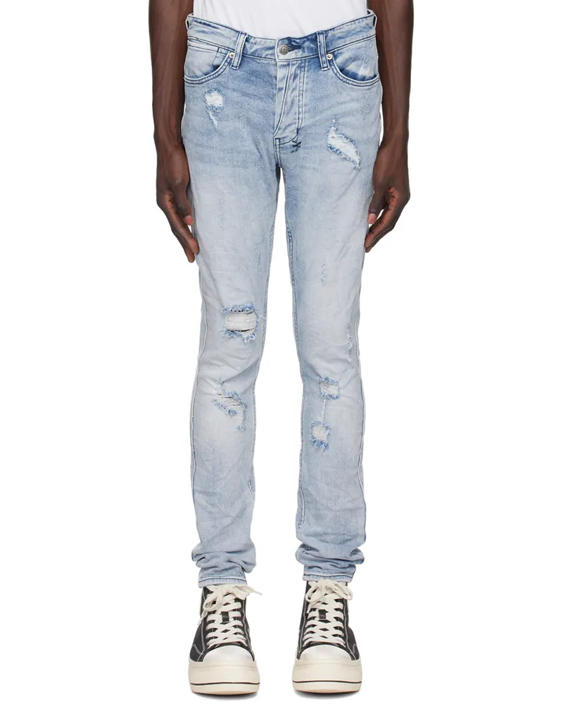 ksubi Blue Van Winkle Trashed Dreams Jeans Denim