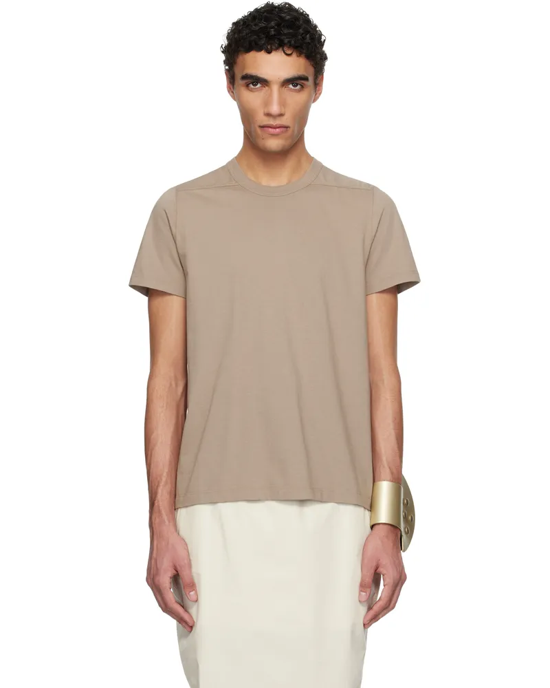 Rick Owens Taupe Hollywood Level T-shirt 64