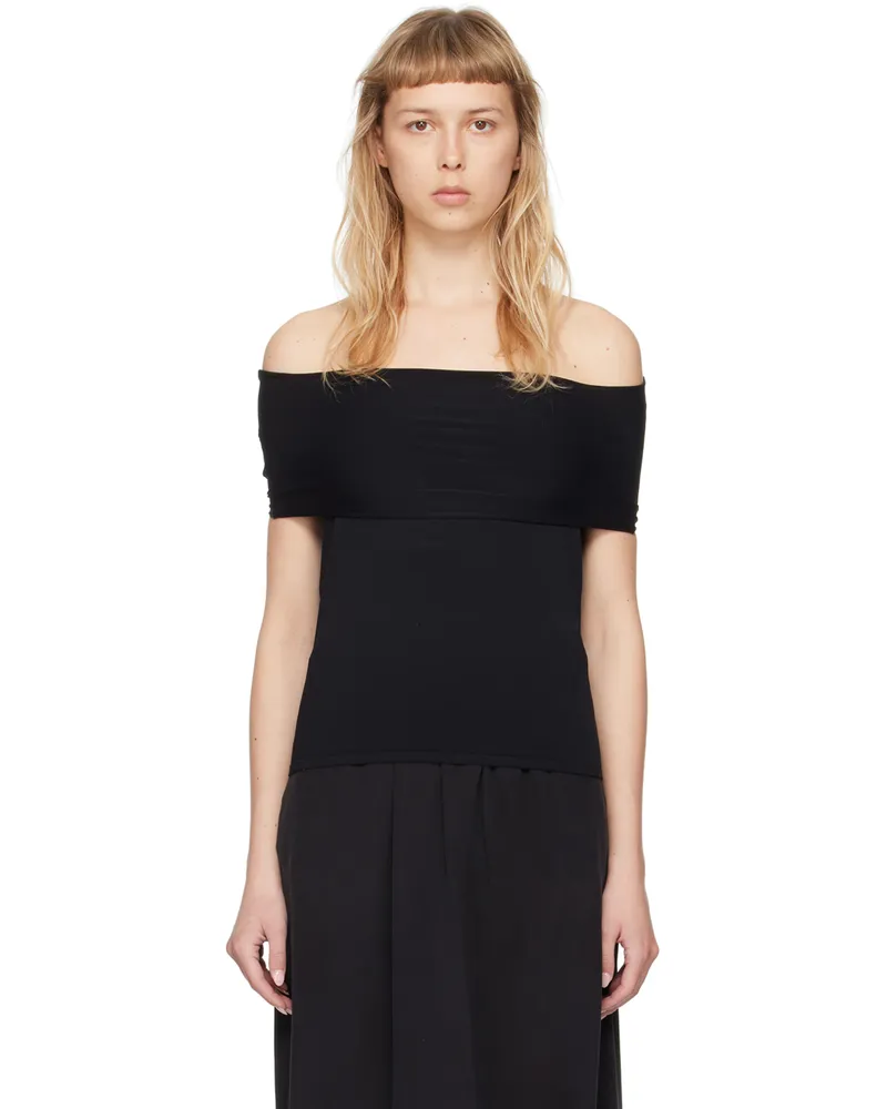 QUIRA SSENSE Exclusive Black Off Shoulder Top Black