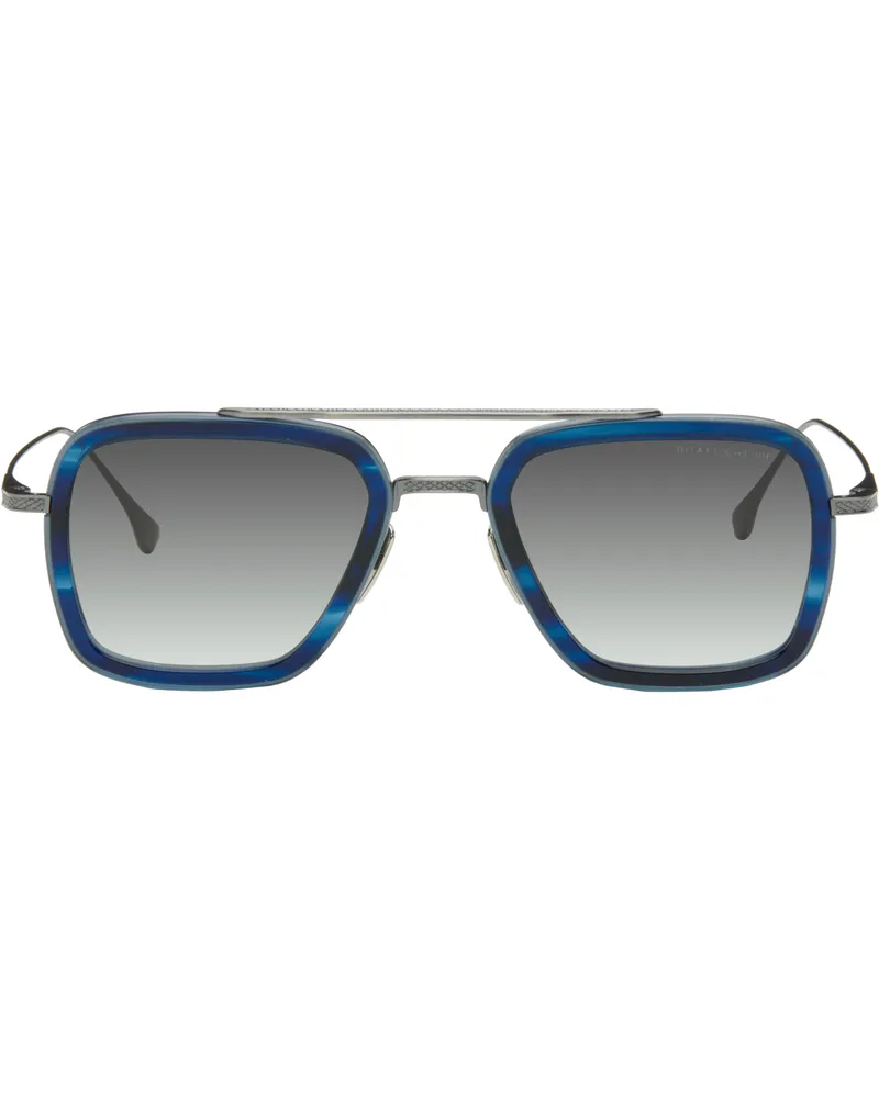DITA Silver & Blue FLIGHT.006 Sunglasses Blue