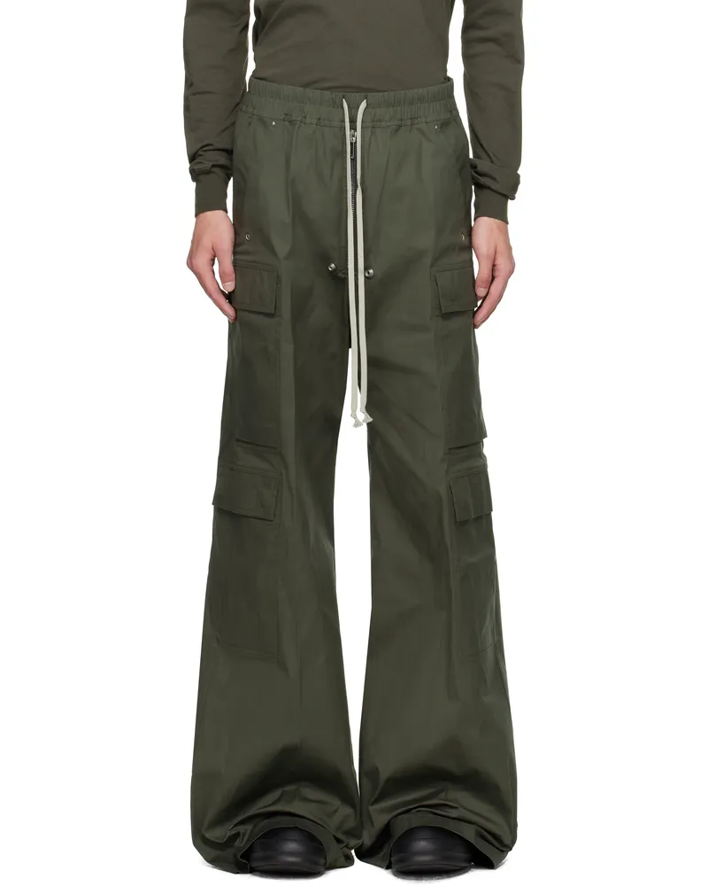 Rick Owens Khaki Concordians Cargobelas Cargo Pants 25